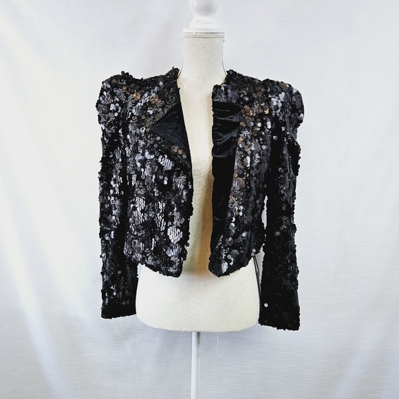 NWT BLANKNYC Audrey Sequin Jacket size X-small - Picture 6 of 15